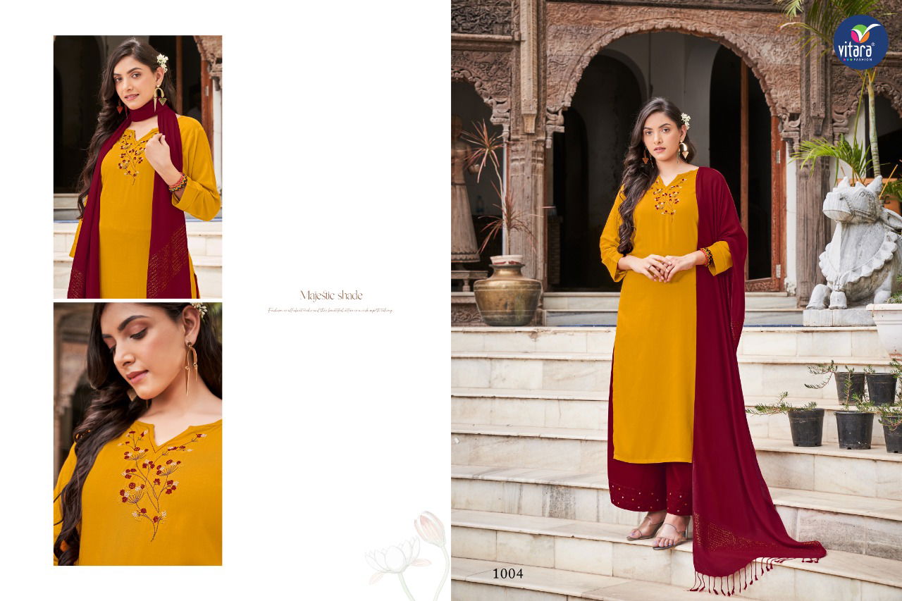 Hilltop New Exclusive Wear Rayon Latest Fancy Palazzo Suit Collection